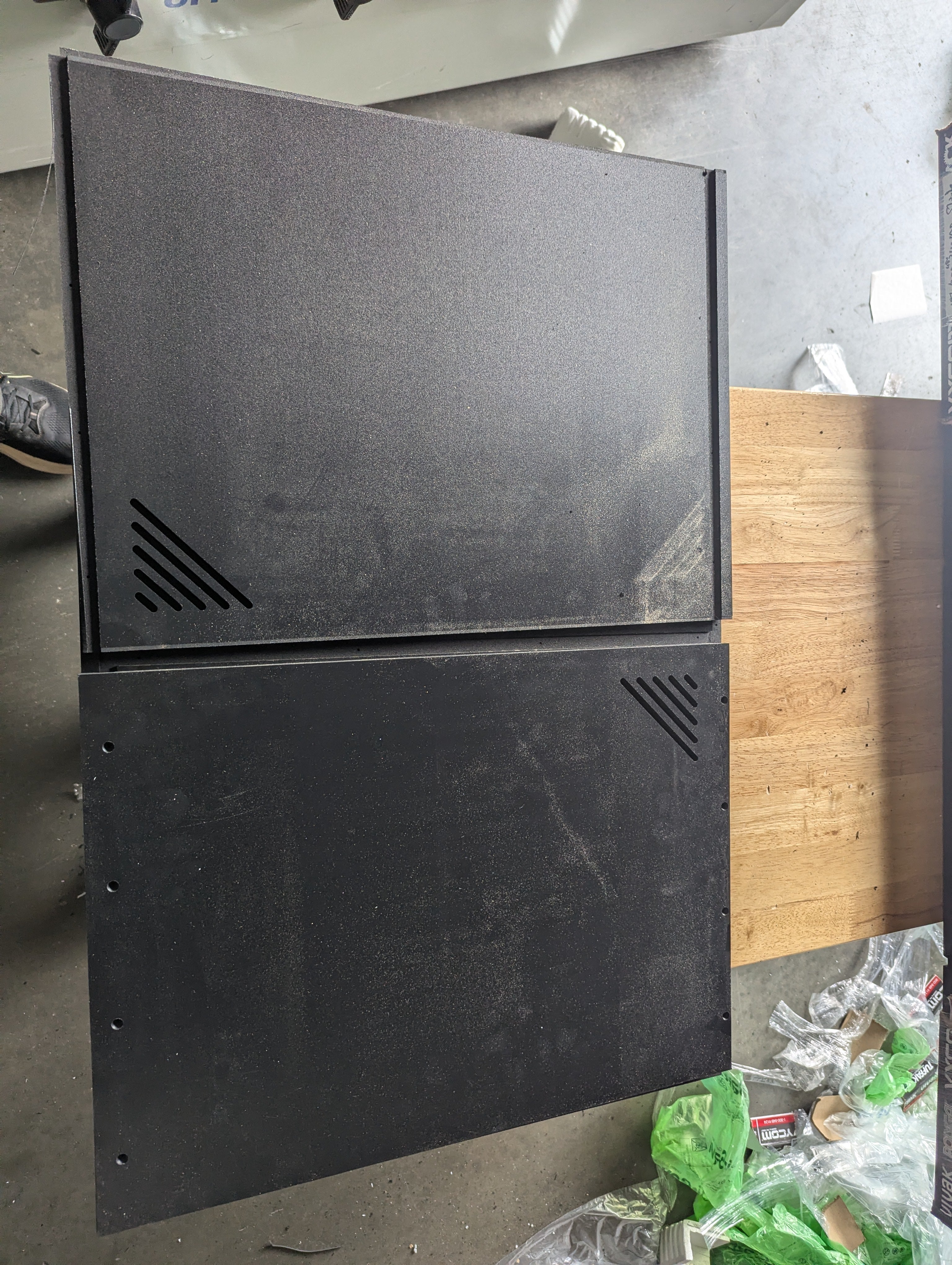 a24kページ‼️ブラック3段BOX 25 - Scratch & Dent - BLACK XT3 36x18Hx24D - PERM DIVIDER - Swing